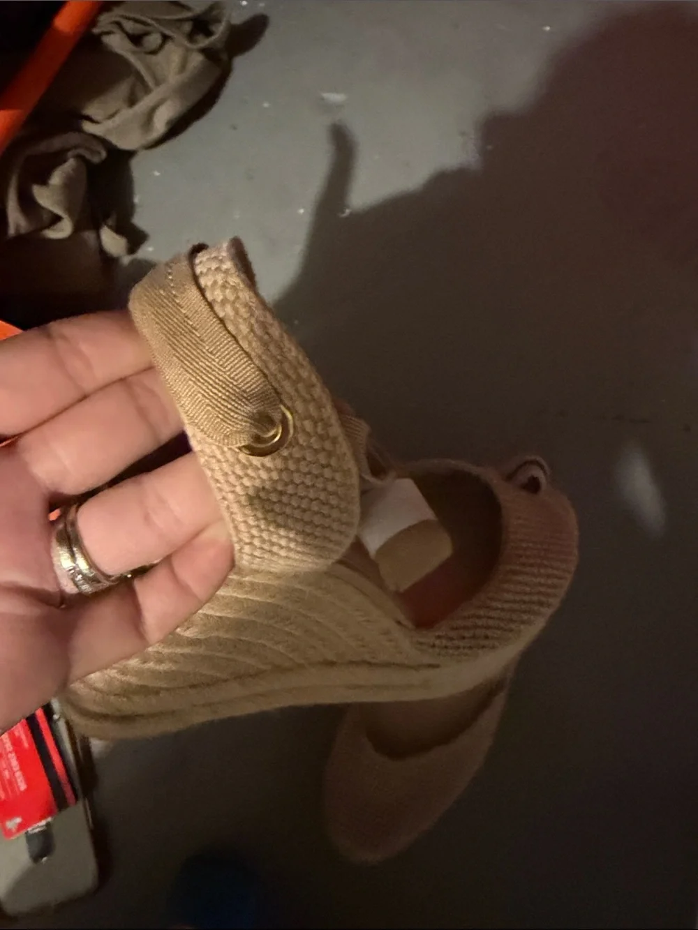 Zara Woven Espadrille Flats in Tan